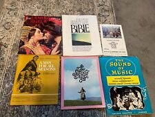 FIVE  FILM SOUVENIR BROCHURES/ PROGRAMMES & theatre programme.