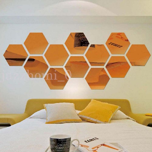 24x hexagon mirror bathroom - 24x,