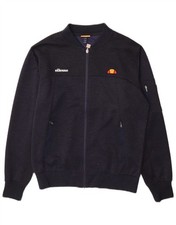 ELLESSE Mens Tracksuit Top Jacket Medium Navy Blue Polyester AY19