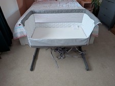 Babylo Next to me cot. Grey colour with mattress