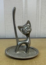 Vintage Seba Silver Plated Cat