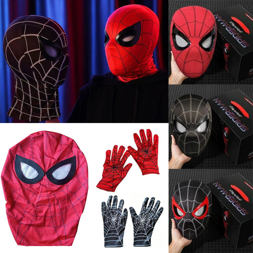 Spiderman helmet eye closing - spiderman,