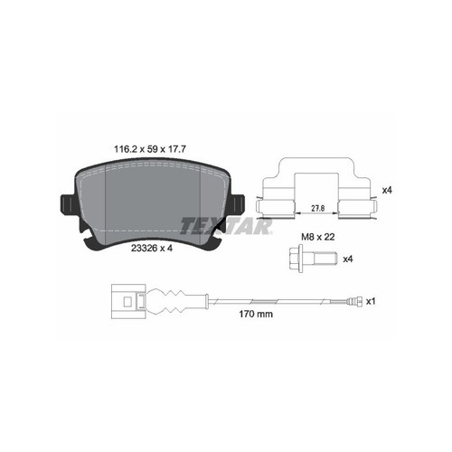 Textar 2332602 brake - textar,