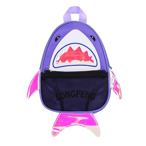 Kids shark school backpack - school,
