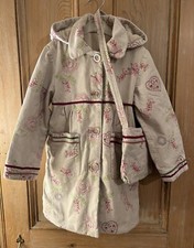 Debenhams Matthew Williamson Butterfly Girl’s Warm Fleece Lined Coat Bag Age 6 7