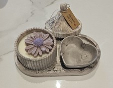 Soy Wax Candle Set With Tray