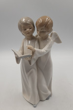 Lladro- Nao Collection 'Angel's Choir' Porcelain Ornamental Figurine 8"
