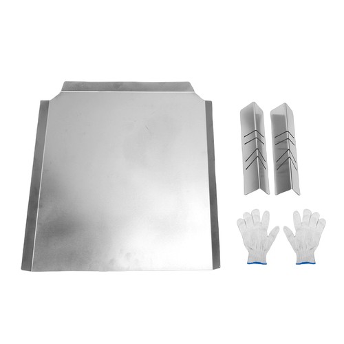 Fireplace back plate stainless - fireplace,