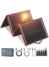 160w 12v Portable Folding Solar Panel Kit For Car/Caravan/Power station/Camping