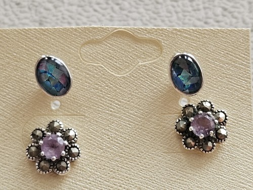 Two pairs sterling silver - two,