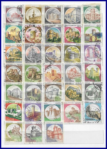 Italian stamps used republic