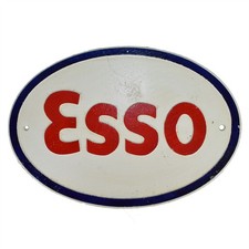 Esso cast iron sign - iron, plaque