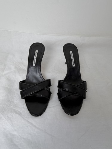 Manolo blahnik mules - blahnik, 39.5