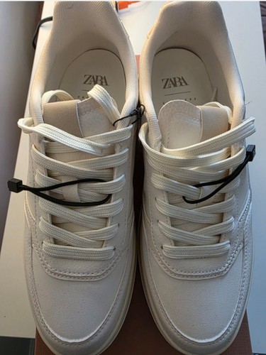 Zara women white low top - zara,