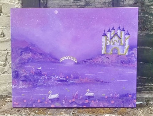 Magical purple landscape - magical,