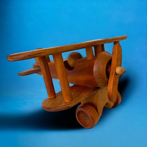 Aeroplane wooden biplane - ,