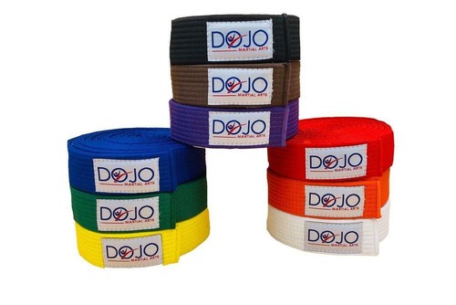 Dojo plain coloured karate - coloured,