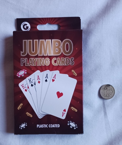 Jumbo playing cards - jumbo, plastic