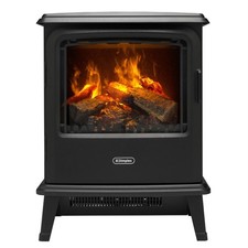 Dimplex Optimyst Bayport Black Freestanding Electric Stove Fire 2kW Open Box