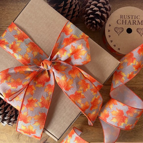 Autumn leaves jute - autumn,