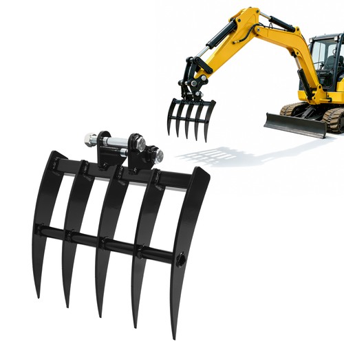 Backhoe rake for - for, mini