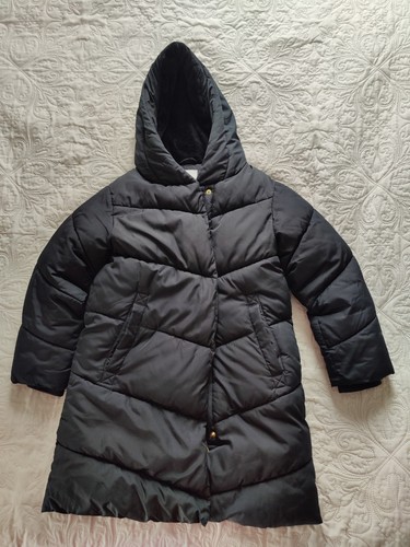 Next girls black winter coat - black,