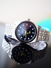 Nixon Medium Time Teller Watch Abysse Black White Yellow