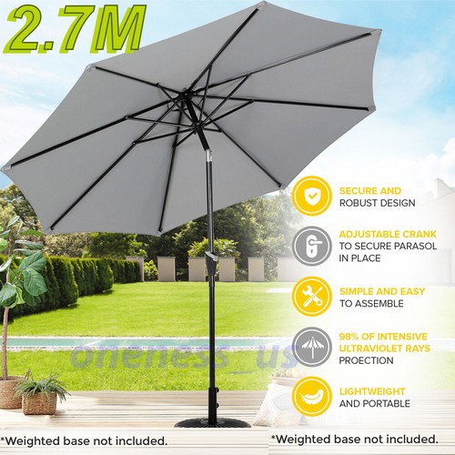 Large parasol umbrella - 2.7m,