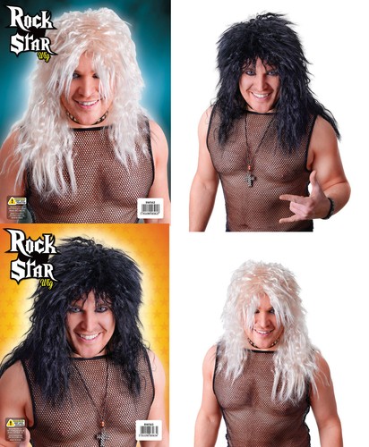 Adult mens black blond rock - mens,