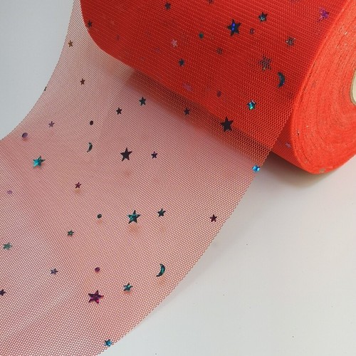 Soft tulle with sparkle - soft, &