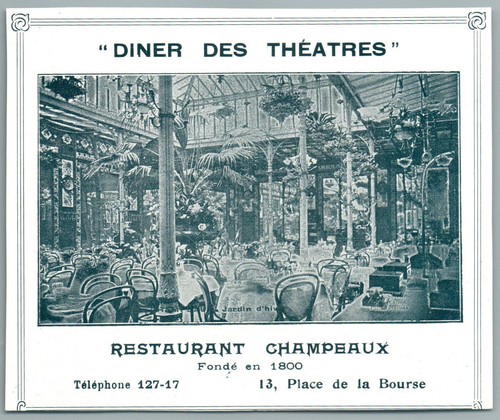 1904 restaurant champeaux - restaurant,