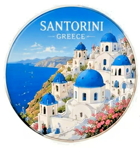 Fridge magnet santorini - santorini, greece