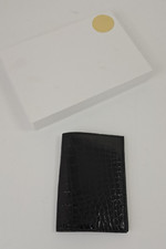 Mens Dark Brown Authentic Wild Alligator Wallet