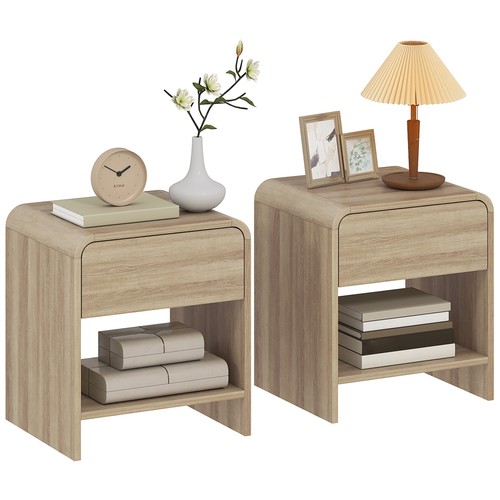 Homcom set rounded corner - set, 2