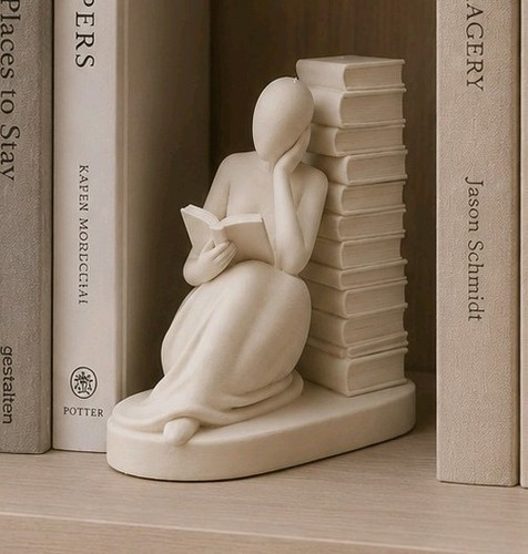 Book lover figurine reading - lover,