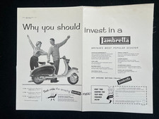 Original Lambretta Concessionaires Series 1 Large Advertising Campaign Leaflet
