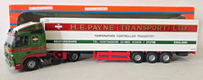SCARCE TEKNO 1.50 HE PAYNE #60 FH12 4X2 CAB VOLVO WHITE FRIDGE TRAILER BOXED A
