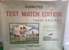 Subbuteo Cricket Test Match Edition Table Top Game