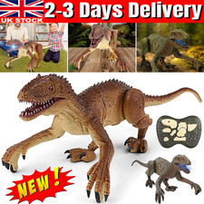 Dinosaur Toy Controlled Velociraptor Head And Tail Wiggle With LED for Kids Gift