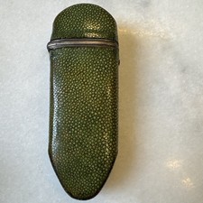 Antique Victorian Shagreen Box Trinket Case Jewellery Box