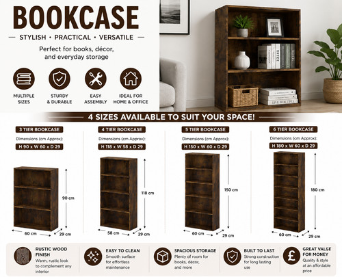 Tier tall bookcase - tier,