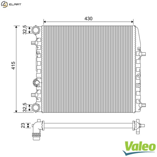 Radiator engine cooling 733062 - engine,