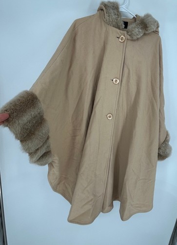 Vintage wool cape coat - vintage,