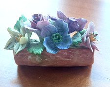 Vintage Coalport Bone China Flower Trough Ornament