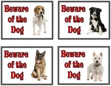 Metal Beware of the Dog Sign