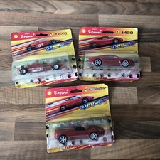 Hot Wheels Car Bundle Shell V Power 1:38 Scale Ferrari F430, F2005 + 360 Spider