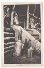 WW1 British Mine Shells / Bombs ('Flying Pig' ? Trench Mortar) Used PC Feldpost