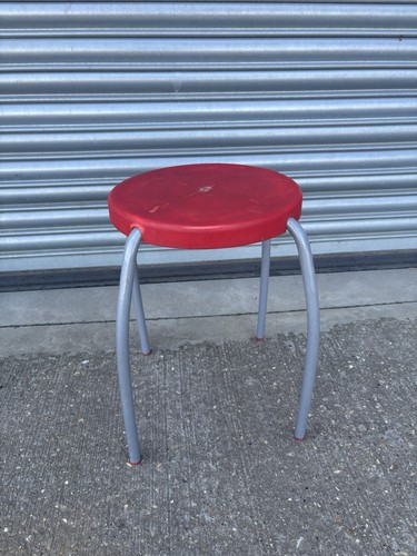 Ikea forby red stool 2000s - red,