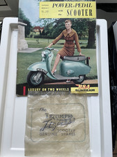 Power Pedal Scooter Nov 1958 + Orig Tigress Packet  BSA Sunbeam Lambretta LDB150