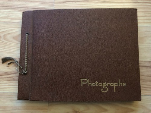 Vintage photograph album from